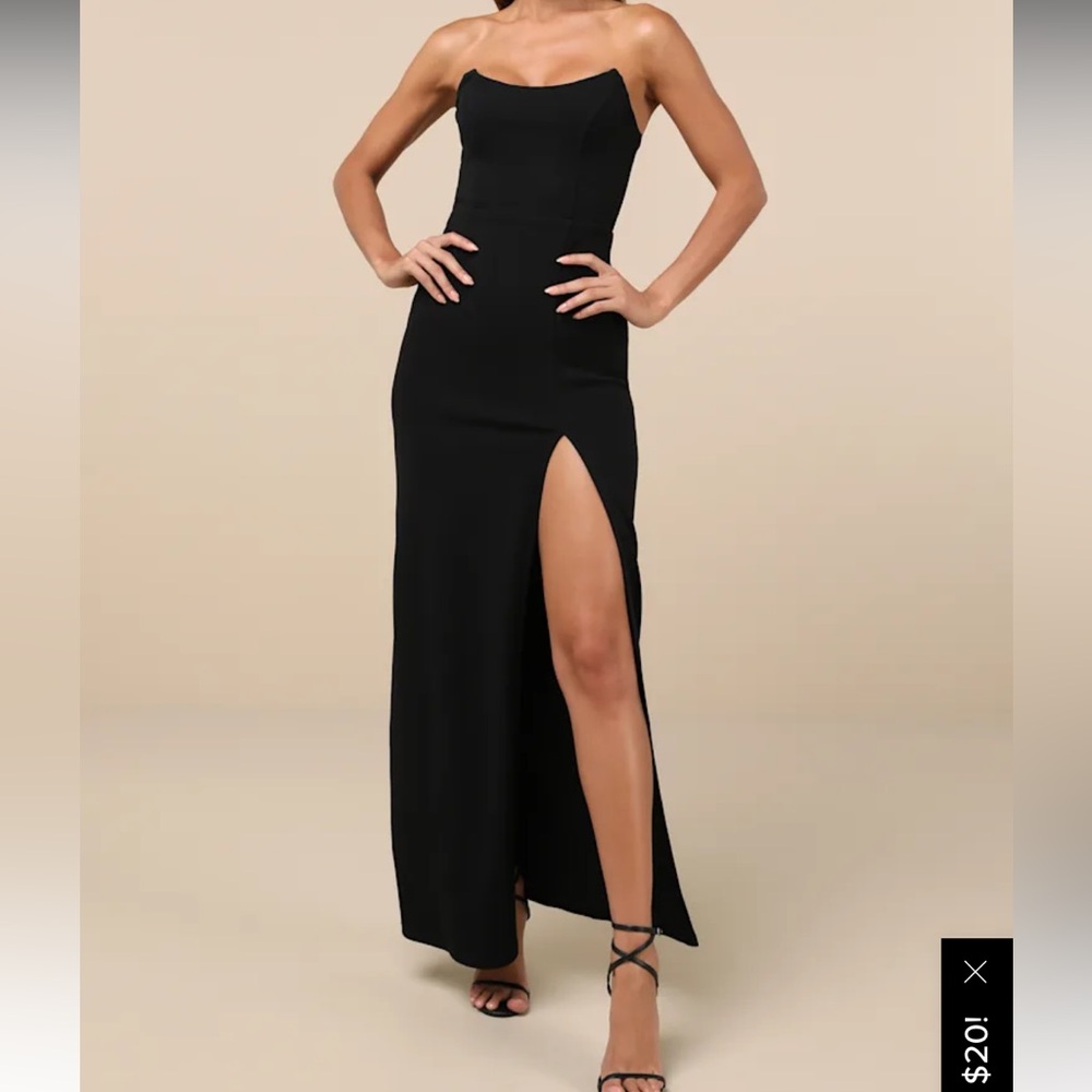 Black formal gown
